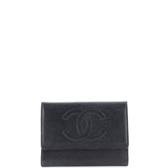 Chanel Timeless Trifold Wallet Leather Compact