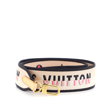 Louis Vuitton Logo Shoulder Strap Jacquard Wide