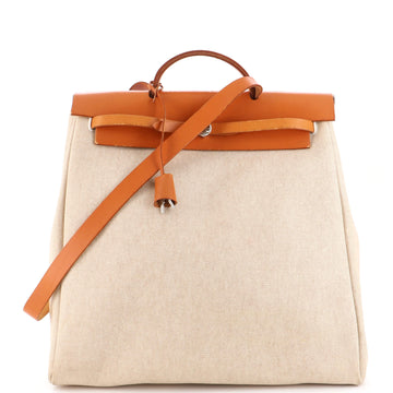 Hermes Herbag Toile and Leather GM
