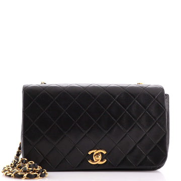 Chanel Vintage Full Flap Bag Quilted Lambskin Medium