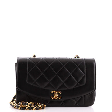 Chanel Vintage Diana Flap Bag Quilted Lambskin Small