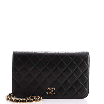 Chanel Vintage Full Flap Bag Quilted Lambskin Medium