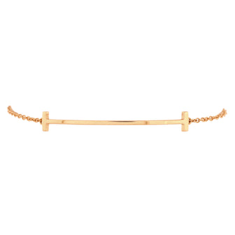 Tiffany & Co. T Smile Chain Bracelet 18K Rose Gold Medium