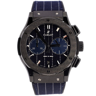 Hublot Classic Fusion Chronograph Limited Edition Italia Independent Automatic Watch Ceramic and Fabric 45