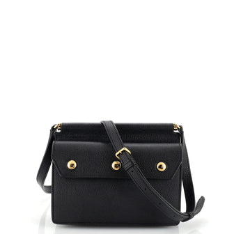 Burberry Title Pocket Crossbody Bag Leather Mini