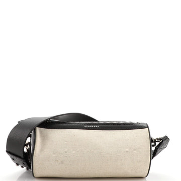 Burberry Barrel Crossbody Bag Canvas with Leather Small
