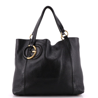 Gucci Twill Tote Leather Medium