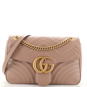 Gucci GG Marmont Flap Bag Matelasse Leather Medium