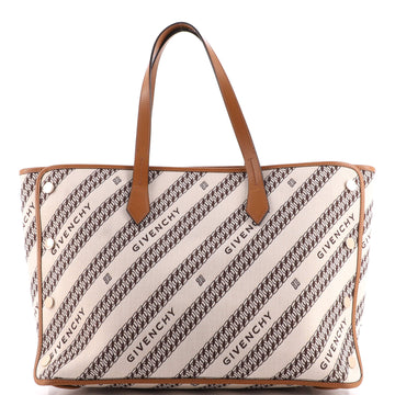 Givenchy Bond Shopper Tote Logo Jacquard Canvas Medium