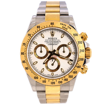 Rolex Oyster Perpetual Cosmograph Daytona Automatic Watch Stainless Steel and Yellow Gold 40