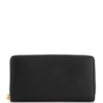 Gucci Nymphaea Zip Around Wallet Leather
