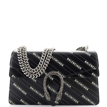 Gucci x Balenciaga The Hacker Project Dionysus Bag Logo Printed Leather Small