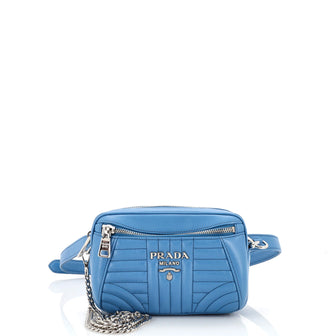 Prada Convertible Belt Bag Diagramme Quilted Leather Small