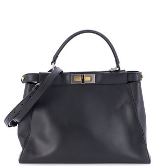 Fendi Peekaboo Bag Rigid Leather Regular