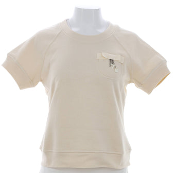 Louis Vuitton Women's Pocket Charm Short Sleeve Sweater Cotton Blend