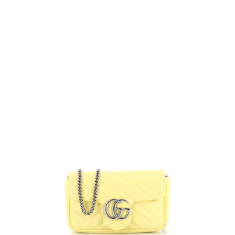 Gucci GG Marmont Flap Bag Matelasse Leather Super Mini