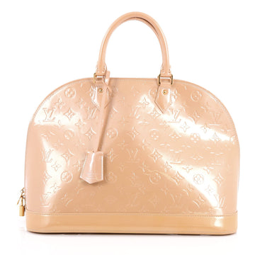 Louis Vuitton Alma Handbag Monogram Vernis GM Neutral