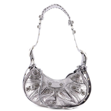 Balenciaga Le Cagole Giant Studs Shoulder Bag Leather XS