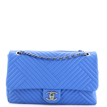 Chanel CC Crossing Flap Bag Chevron Lambskin Large