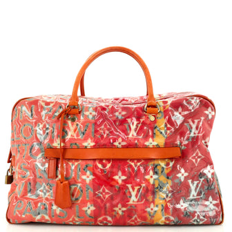 Louis Vuitton Pulp Weekender Bag PVC Over Monogram Denim GM