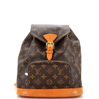 Louis Vuitton Vintage Montsouris Backpack Monogram Canvas MM