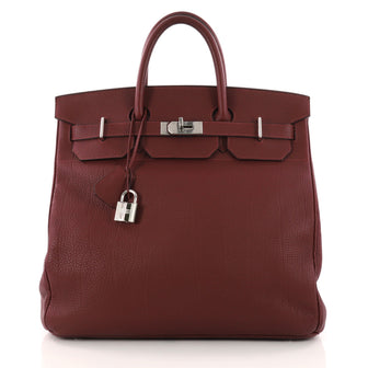Hermes Birkin HAC Handbag Purple Fjord with Palladium 3120101
