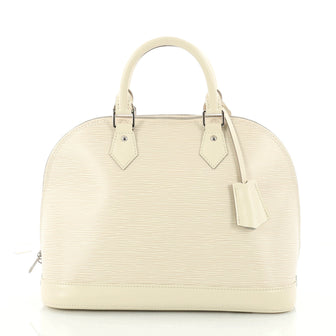 Louis Vuitton Alma Handbag Epi Leather PM White 3215103