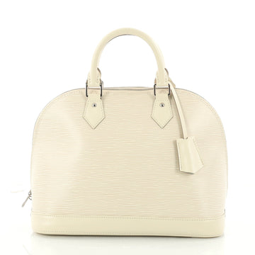 Louis Vuitton Alma Handbag Epi Leather PM White 3215103