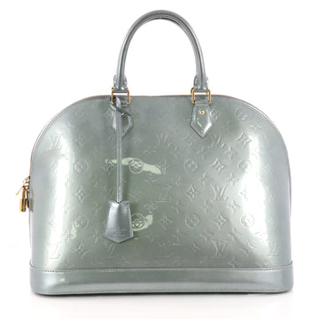 Louis Vuitton Alma Handbag Monogram Vernis GM Green 3264501