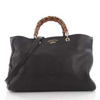 Bamboo Shopper Tote Leather Large