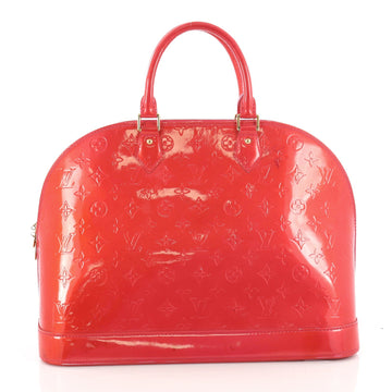 Louis Vuitton Alma Handbag Monogram Vernis GM Pink 3477801