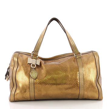 Gucci Duchessa Boston Bag Python Large Gold 3614101