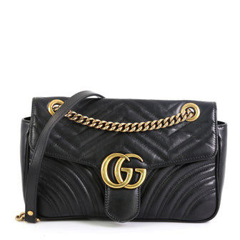 Gucci GG Marmont Flap Bag Matelasse Leather Small