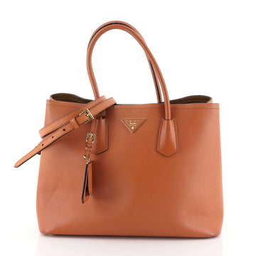 Prada Cuir Double Tote Saffiano Leather Large
