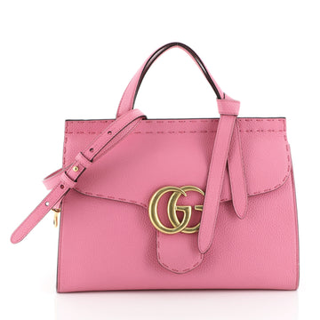 Gucci GG Marmont Top Handle Bag Leather Small