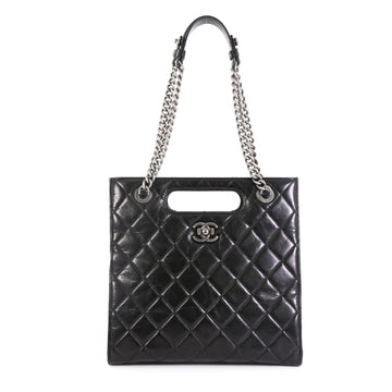 Chanel Boy Shopper Quilted Glazed Calfskin Small