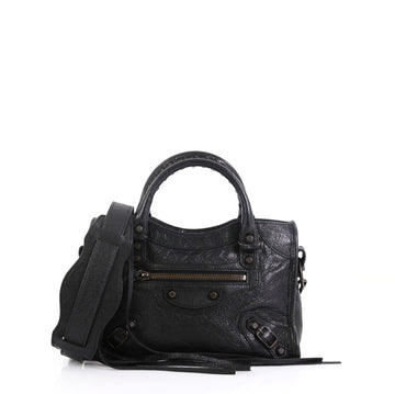 Balenciaga City Classic Studs Bag Leather Mini