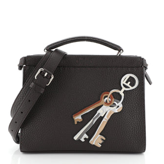 Fendi Selleria Peekaboo Fit Bag Leather with Applique Mini