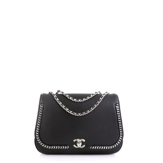 Chanel Braided Chic Flap Bag Calfskin Small