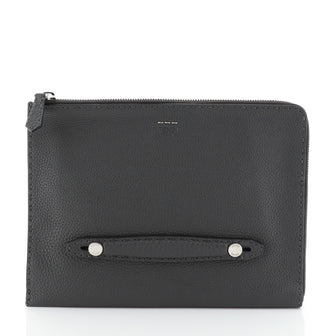 Fendi Selleria Clutch Leather Medium