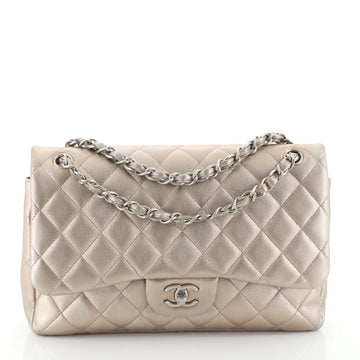 Chanel Classic Double Flap Bag Quilted Lambskin Jumbo