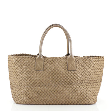 Bottega Veneta Cabat Tote Intrecciato Metallic Nappa Medium