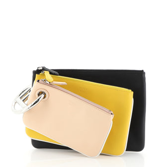 Fendi Triplette Pouch Set Calfskin 