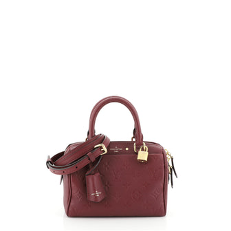 Louis Vuitton Speedy Bandouliere NM Handbag Monogram Empreinte Leather 20