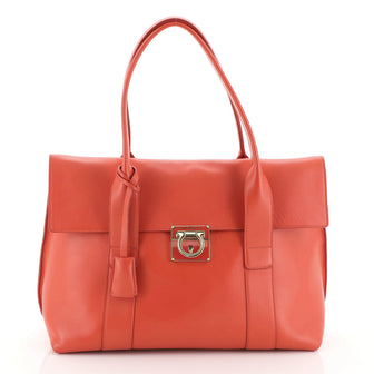 Salvatore Ferragamo Sookie Satchel Leather Medium