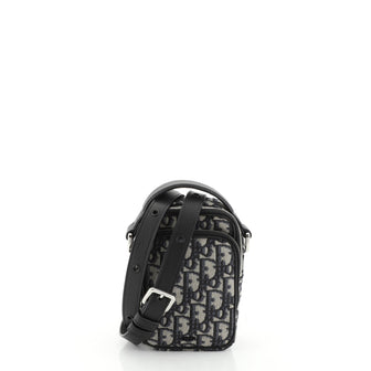 Christian Dior Zip Around Crossbody Pouch Oblique Canvas Mini