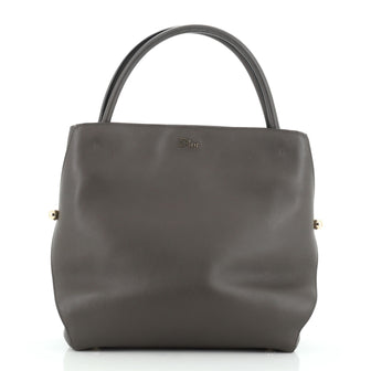 Christian Dior Top Handle Bar Tote Calfskin Medium