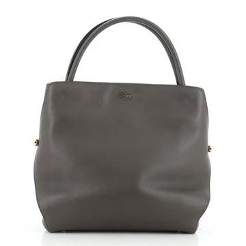 Christian Dior Top Handle Bar Tote Calfskin Medium