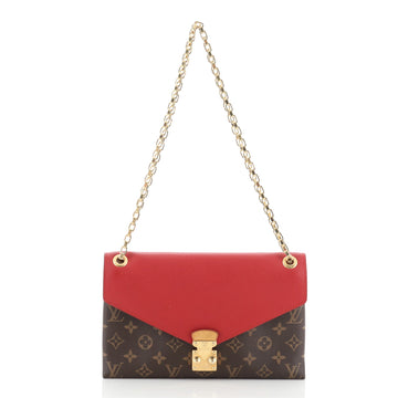 Louis Vuitton Pallas Chain Shoulder Bag Monogram Canvas and Calf Leather 