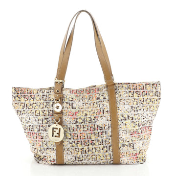 Fendi Forever Tote Printed Zucchino Canvas Medium